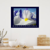 Irises Blue Sky art print Healing Touch Nursing (Keuken)