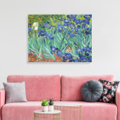 Irises by Van Gogh Wrapped Canvas Afdruk (Insitu (Woonkamer))