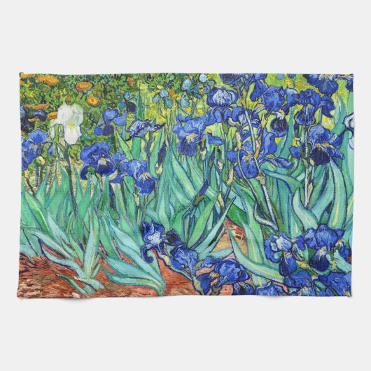 Irises by Vincent Van Gogh Theedoek (Horizontaal)