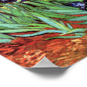 Irises de Van Gogh Poster d'art (Coin)