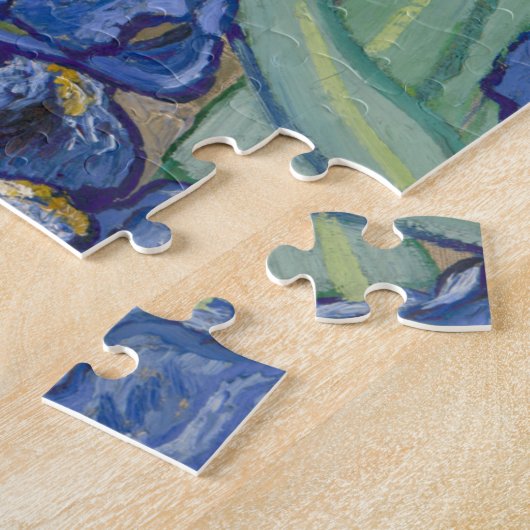 Irises en Fancy Zebra van Van Gogh Legpuzzel (Zijkant)