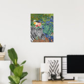 Irises en Fancy Zebra van Van Gogh Poster (Thuiskantoor)