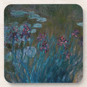 Irises en waterlilies drankjes onderzetter