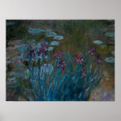 Irises en waterlilies poster (Voorkant)