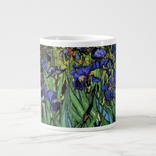 Irises (F608) Van Gogh Fine Art Extra Grote Beker (Voorkant)