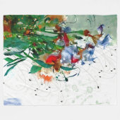 Irises Fleece Blanket Deken (Voorkant (Horizontaal))