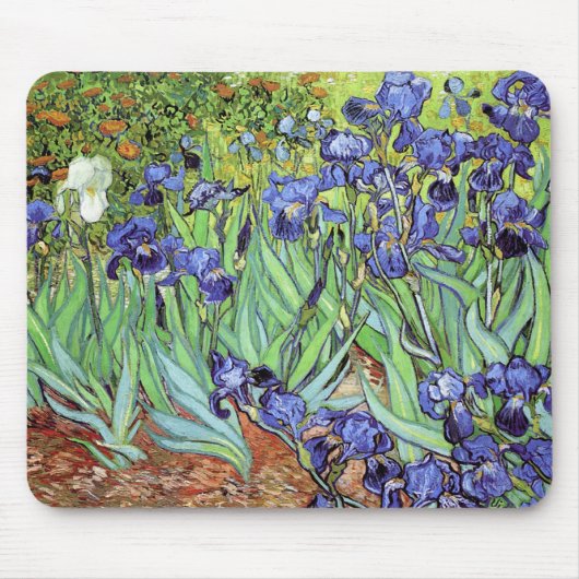 Irises Garden Landscape Vincent van Gogh Muismat (Voorkant)