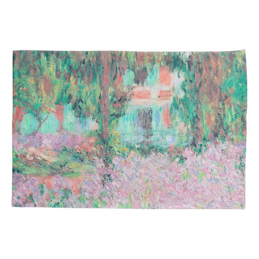 Irises in de tuin van Monet Kussensloop (Achterkant)