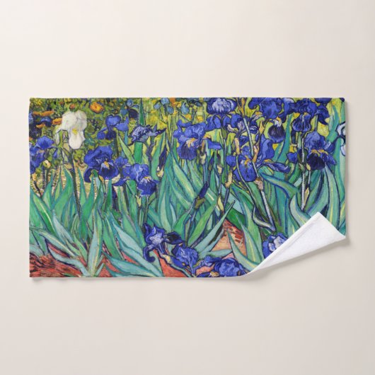 Irises par Vincent van Gogh (Serviette à main)