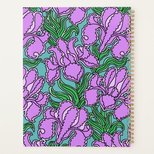 Irises pourpres (Dos)