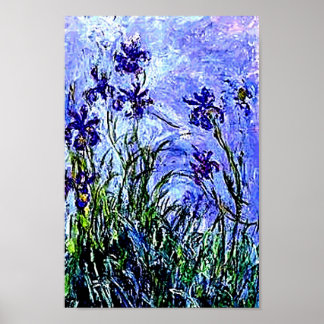 Irises van Claude Monet Poster