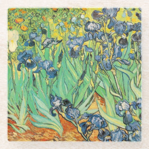Irises - Van Gogh - c1889 Glazen Onderzetter
