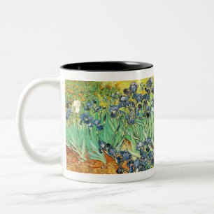 Irises - Van Gogh - c1889 Tweekleurige Koffiemok