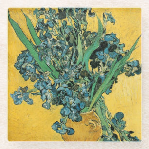 Irises - Van Gogh - c1890 Glazen Onderzetter
