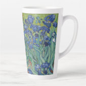Irises Van Gogh  Floral Art Flower Monogram Latte Mok (Rechts)