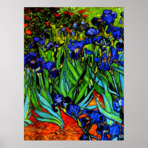 Irises, Van Gogh's beroemde bloemenschilderij, Poster
