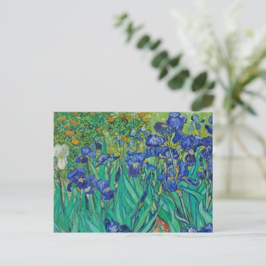 Irises van het Briefkaart Vincent van Gogh (Staand voorkant)