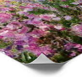 Irises van Monet in de tuin Poster (Hoek)