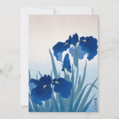 Irises van Ohara Koson Bedankkaart (Voorkant)