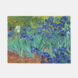 Irises van Van Gogh. Deurmat