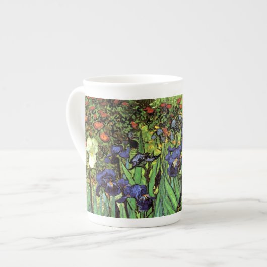 Irises van Van Gogh Fine Art China Mok (Voorkant links)
