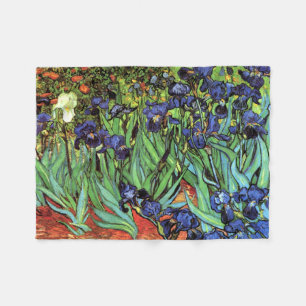 Irises van Van Gogh Fine Art Fleece Deken