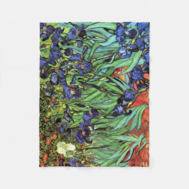 Irises van Van Gogh Fine Art Fleece Deken