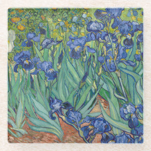 Irises van Van Gogh Glazen Onderzetter