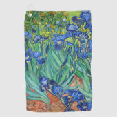 Irises van Van Gogh Golfhanddoek (Voorkant)
