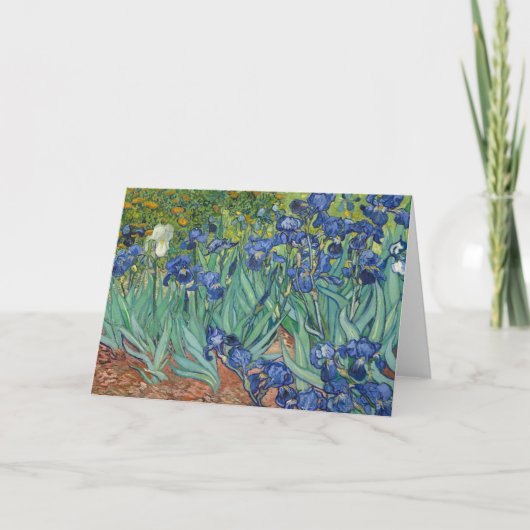 Irises van Van Gogh Kaart (Voorkant)