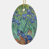 Irises van Van Gogh Keramisch Ornament (Links)
