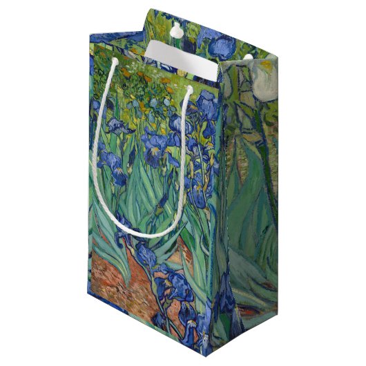 Irises van Van Gogh Klein Cadeauzakje (Voorkant Gekanteld)