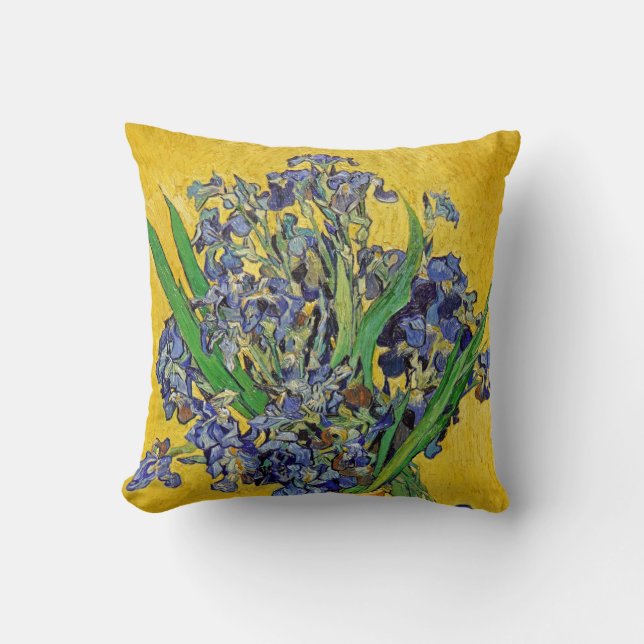 Irises van Van Gogh Kussen (Voorkant)