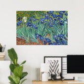 Irises van Van Gogh Poster (Thuiskantoor)