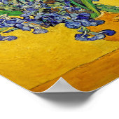 Irises van Van Gogh Poster (Hoek)