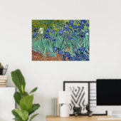 Irises van Van Gogh Poster Print (Thuiskantoor)