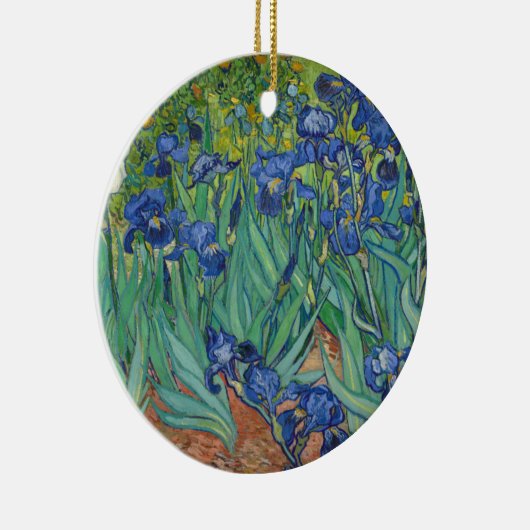 Irises van Vincent Van Gogh 1889 Keramisch Ornament (Rechts)