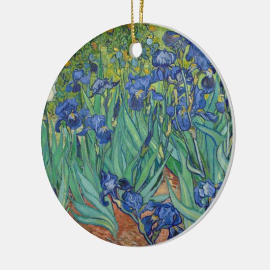 Irises van Vincent Van Gogh 1889 Keramisch Ornament (Links)
