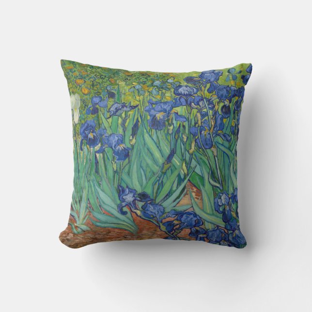 Irises van Vincent Van Gogh 1889 Kussen (Voorkant)