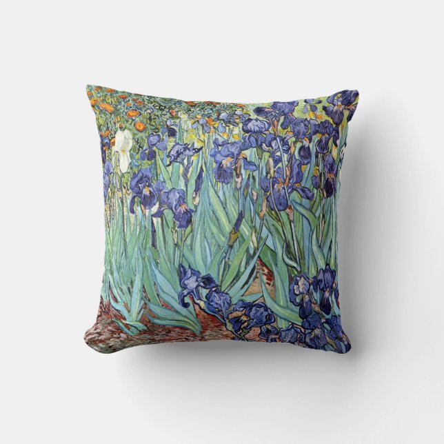 Irises van Vincent van Gogh 1898 Kussen (Voorkant)