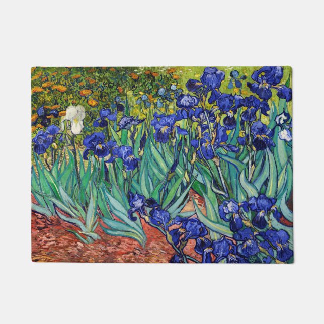 Irises van Vincent van Gogh Deurmat (Voorkant)