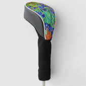 Irises van Vincent Van Gogh Golfheadcover (Schuin)