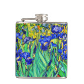 Irises van Vincent Van Gogh Heupfles (Voorkant)