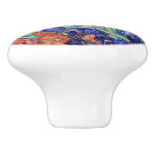 Irises van Vincent van Gogh Keramische Knop (Zijkant)