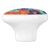 Irises van Vincent Van Gogh Keramische Knop (Zijkant)