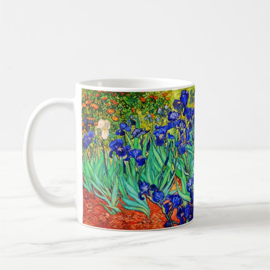 Irises van Vincent Van Gogh Koffiemok (Links)