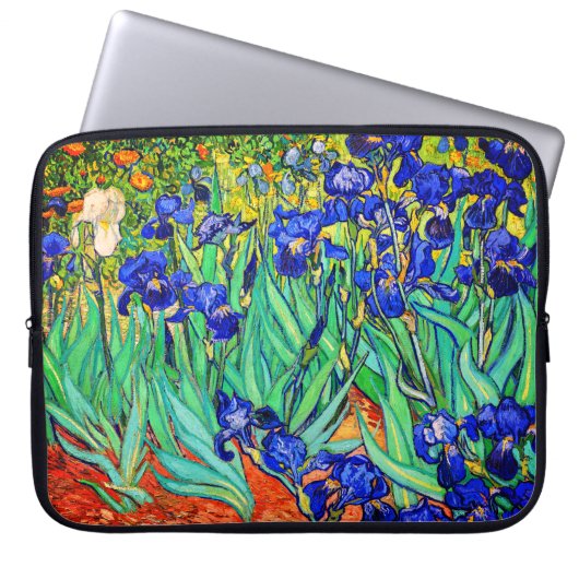 Irises van Vincent Van Gogh Laptop Sleeve (Voorkant)
