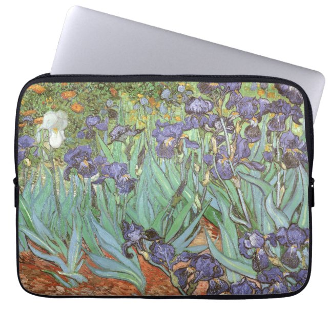 Irises van Vincent van Gogh Laptop Sleeve (Voorkant)