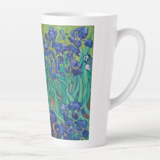 Irises van Vincent Van Gogh Latte Mok (Rechts)