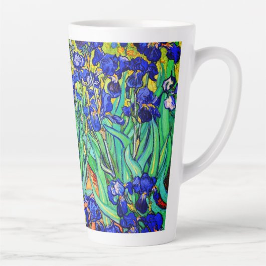 Irises van Vincent Van Gogh Latte Mok (Rechts)